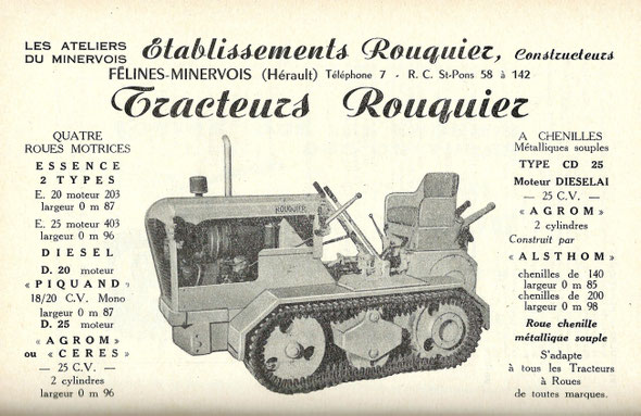 Publicité d'octobre 1959