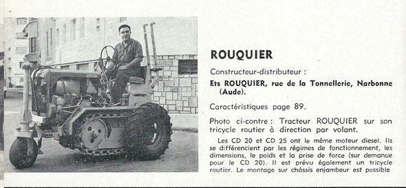 Sur le livret "Motoviticulture" de 1963