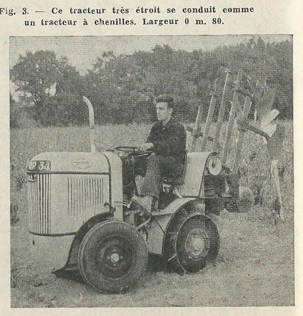 A propos de la motoviticulture à Montpellier sur la revue "La Technique Agricole Machinisme Equipement rural de Juillet-aôut 1953 .