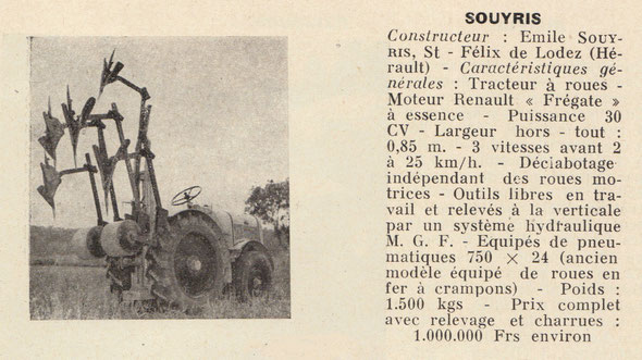 Livre "La motoviticulture" octobre 1956