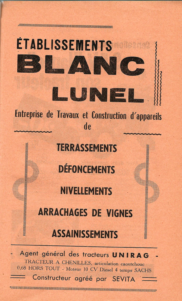 Publicité de 1957