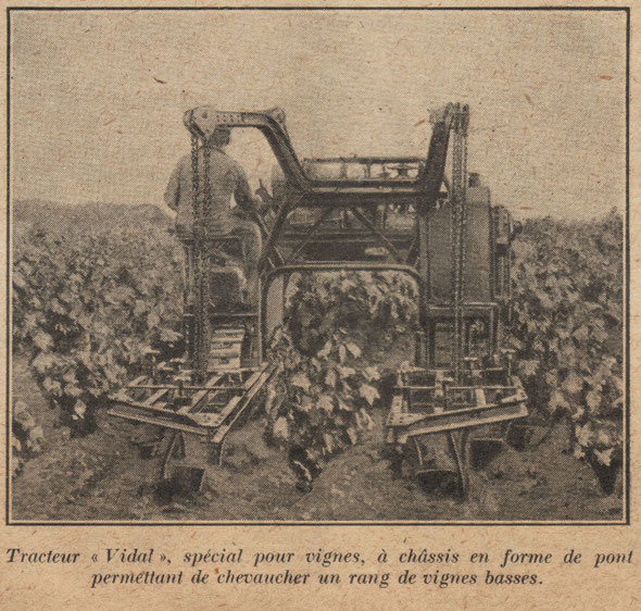 Photo sur la revue "L'Agriculture Nouvelle" du samedi 14 février 1925,article sur les "machines nouvelles les plus intéressantes du IVème salon de la machine agricole du 17 au 24 janvier 1925 au parc des Expositions Porte de Versailles