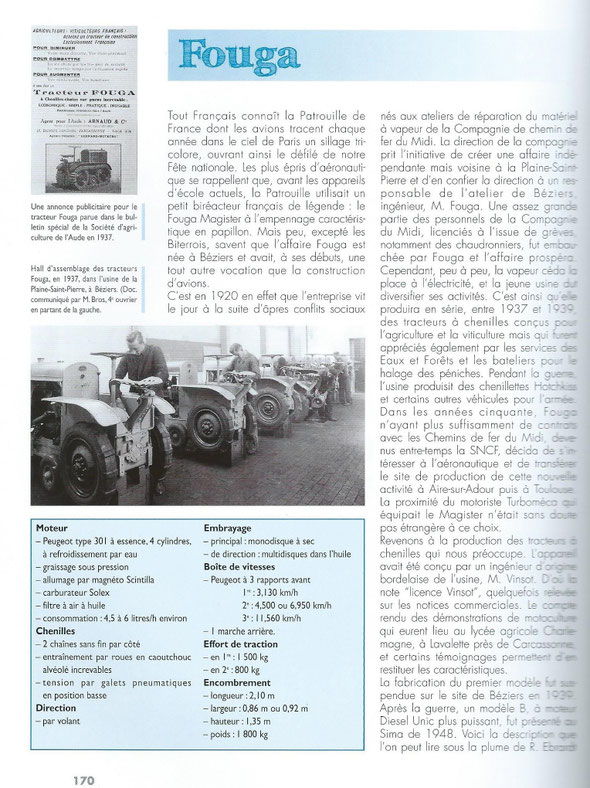 Livre " 100ans de tracteurs à chenilles"