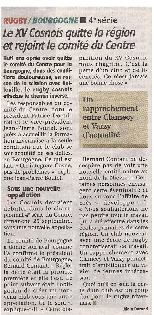 Journal du Centre du 24 août 2016