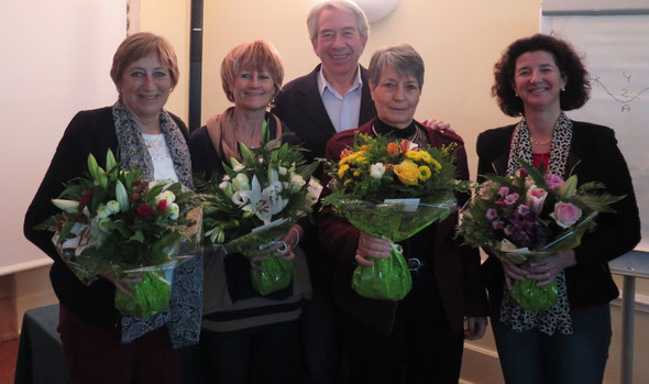 F.  Bourrellier, Jocelyne  Olivain, Patricia Tripier ,  Odile  Boucly,  Nathalie  Matthiesen