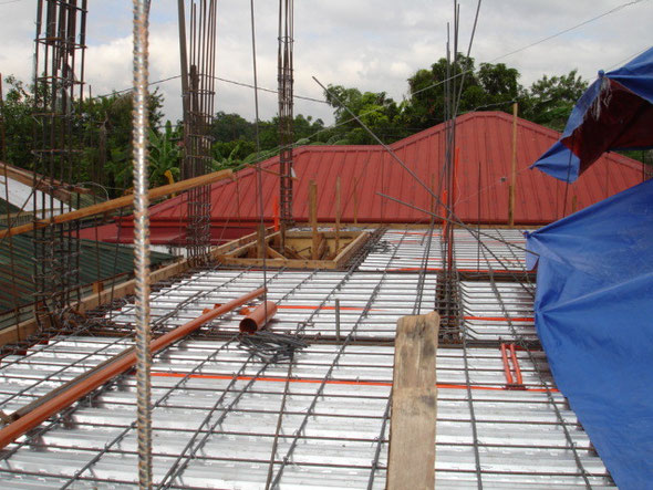 First floor ready for concrete pour. Jan 2015