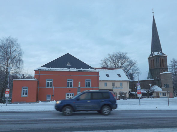 Strahwalde im Januar mit Schnee