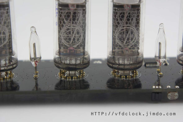 All the IN-14 tubes installed in the socket pins