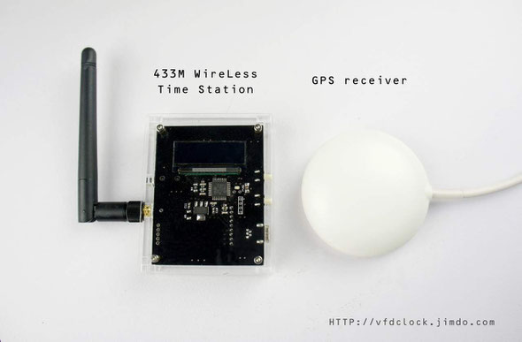 433M wireless Time Station+GPS receiver