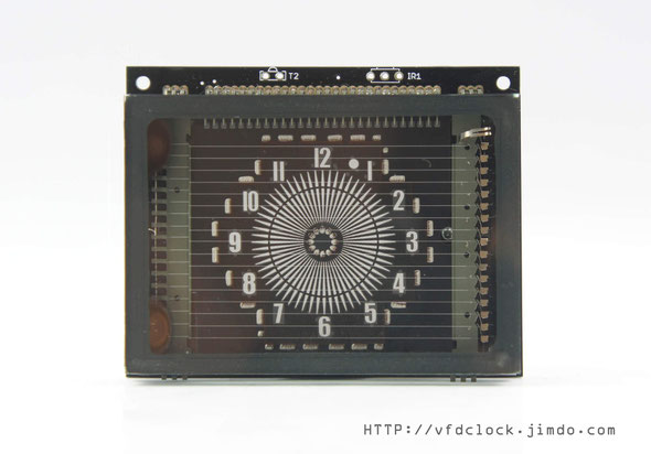 USB Powered VFD48 Analog-style Unique Round VFD Clock 