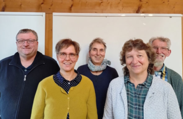 von links nach rechts: Jörg Martin, Ulrike Trautwein, Eva Nübel, Rita Möckli, Armin Seemüller