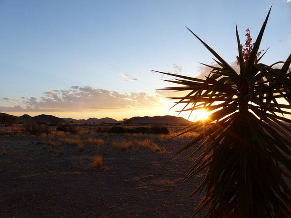 Blick von der zweiten Lodge "Weltevrede" in den Naturpark Namib Naukluft