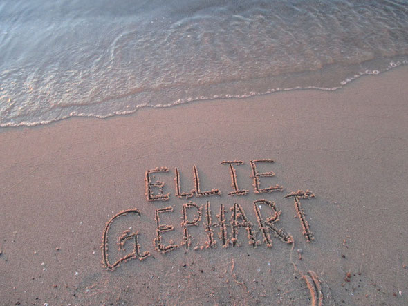 Name in Sand by Ellie Gephart