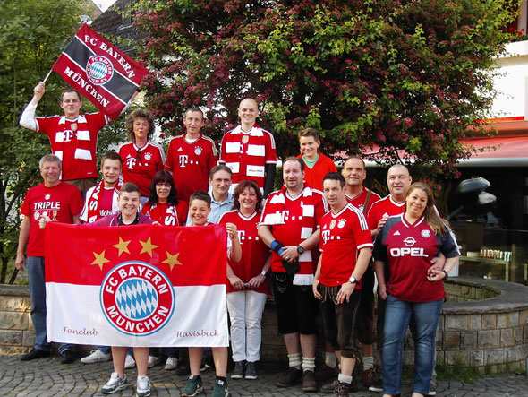 Gründungsfoto vom FC Bayern Fanclub Havixbeck