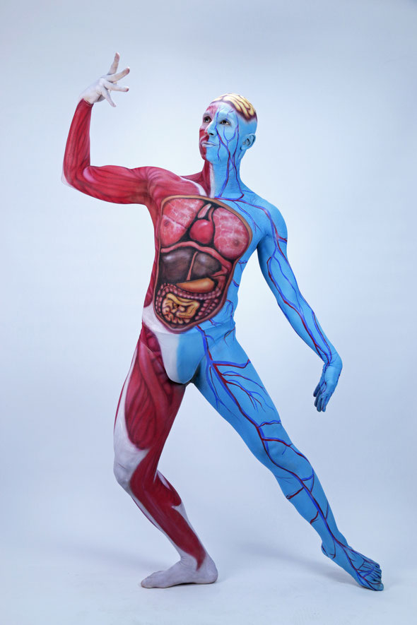 Human Sistem Body Painting by Artmakerstudio