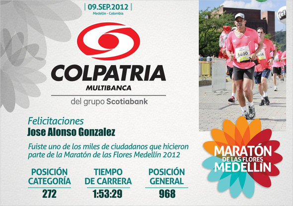 Media Maratón de las Flores en Medellín