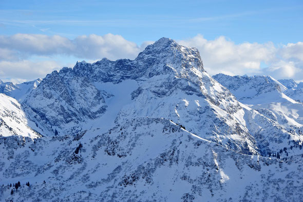 Auch im Winter ein nettes Ziel: der Große Widderstein.