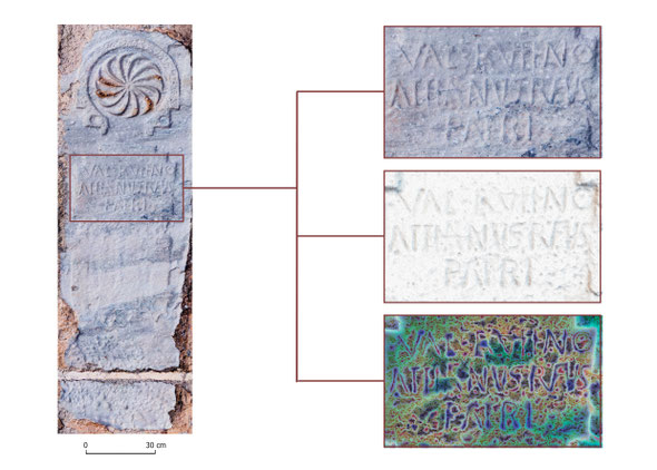 Epígrafe Valerio Rufino. Fuente: GONZÁLEZ DE LA FUENTE, F.J. et al (2025): El corpus epigráfico de Rabanales (Zamora). Revisión a propósito del descubrimiento de nuevas evidencias
