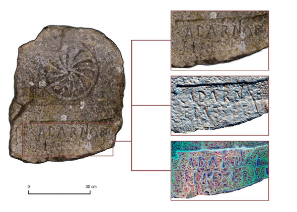 Epígrafe Cadarnia. Fuente: GONZÁLEZ DE LA FUENTE, F.J. et al (2025): El corpus epigráfico de Rabanales (Zamora). Revisión a propósito del descubrimiento de nuevas evidencias