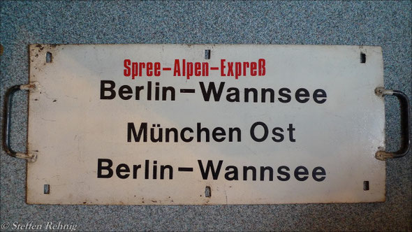 DR - Autoreisezug D 1282 / 1283 "SPREE-ALPEN-EXPRESS" (ca.1990)