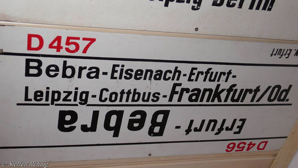 DR - D 456 Leipzig-Frankfurt(Main) / D 457 Frankfurt(Main) - Frankfurt(Oder) Verstärkungswagen (1985)