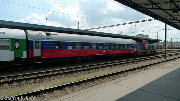 RZD-Schlafwagen MOSKVA - CHEB in Cheb (24.Mai 2010)