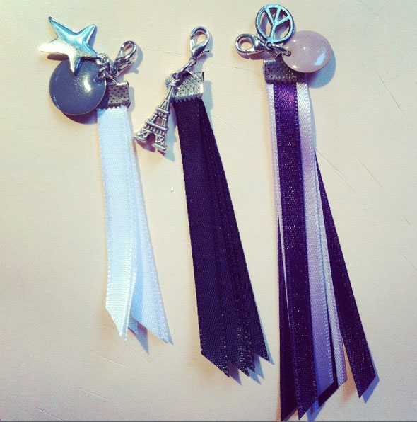mini porte clés maison home made diy tuto tour eiffel ruban