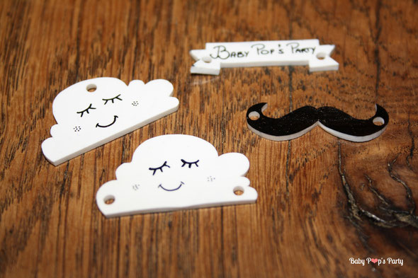 plastique fou bijoux diy homemade création tutoriel nuage moustache cloud