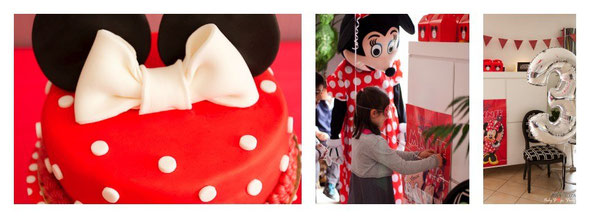 anniversaire minnie mickey rouge noir blanc disney fête enfants fille garçon idée organisation bordeaux 33 france aquitaine