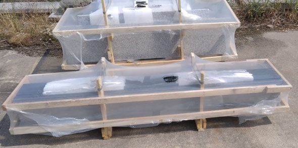 Granit Mauerabdeckplatten Nero Impala mit Wassernase