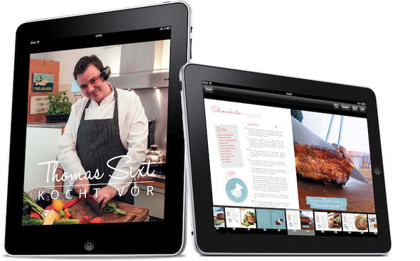 Thomas Sixt kocht vor - eine Kochbuch-App der Unipush Media