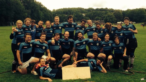 Die beiden Hamburger Teams zeigten auch bei der DHM 2014 in Göttingen gutes 7er Rugby 