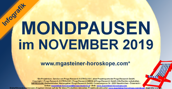 Die MONDPAUSEN im NOVEMBER 2019