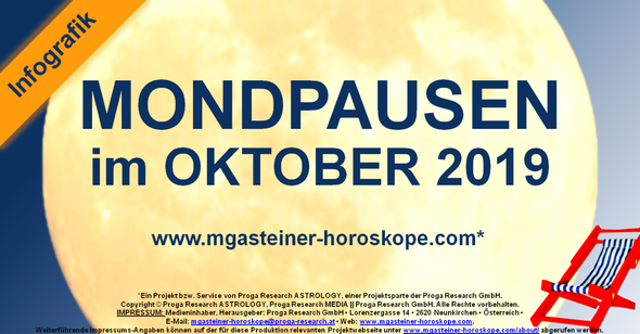 Die MONDPAUSEN im OKTOBER 2019