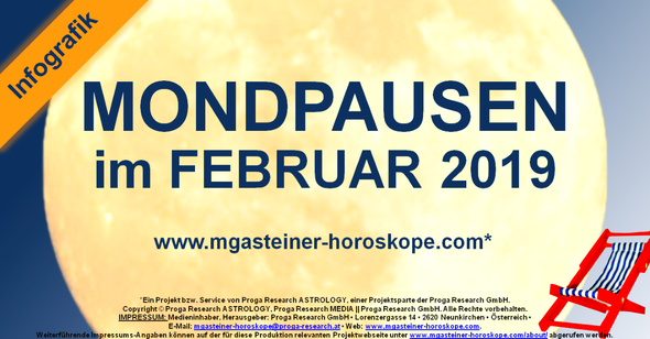 Die MONDPAUSEN im FEBRUAR 2019