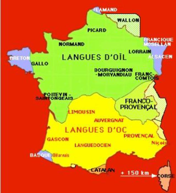 Dialectes de France / source l'Express sur le net