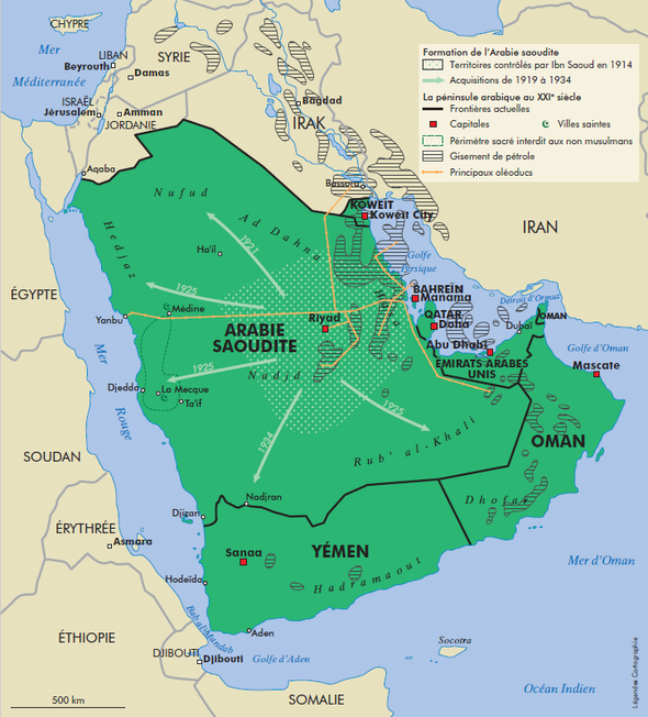 Arabie Saoudite / source L'Histoire sur le net