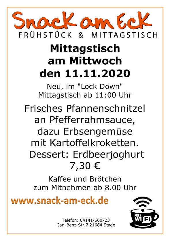 Mittagstisch am 11.11.2020