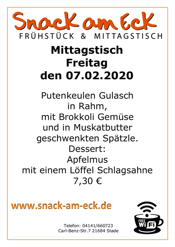 Mittagstisch am Freit