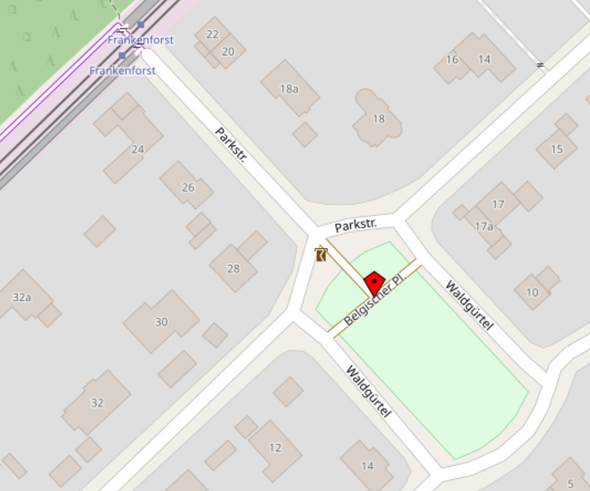 Belgische Platz im Frankenforst als Multi-Court (OpenMap)