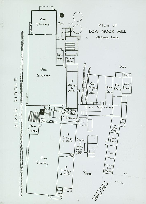 Mill Map with Southern One Storey Weaving Shed