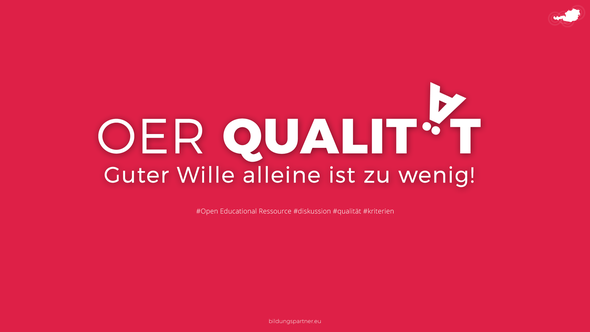 Bildungspartner OER Qualität