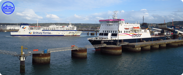Barfleur et Commodore Clipper à Cherbourg (© lebateaublog 2025)