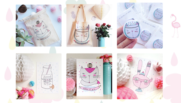 kriboute graphiste illustratrice de talent shop bigcartel