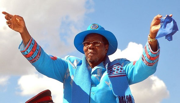 AMOS GUMULIRA/AFP/GETTY IMAGES - Malawi's President Bingu wa Mutharika waves to supporters of his party in 2009 in Lilongwe during an electoral campaign. Mutharika died early on April 6 hours after the 78-year-old suffered a heart attack