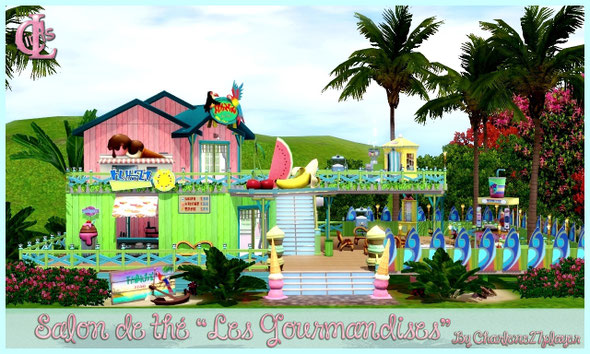 Salon de thé Sims 3 "Les Gourmandises" By Charlene27player