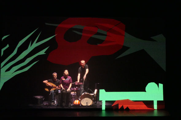 Photo de répétition du spectacle Nadir du collectif TRIG.