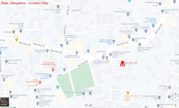 Deca / Arunanjali - Bejai Mangalore Location Map