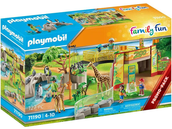 Bei der Bestellung im Onlineshop der-Wegweiser erhalten Sie das Playmobil Paket 71190 "Playmobil Family Fun Mein Erlebnis Zoo".