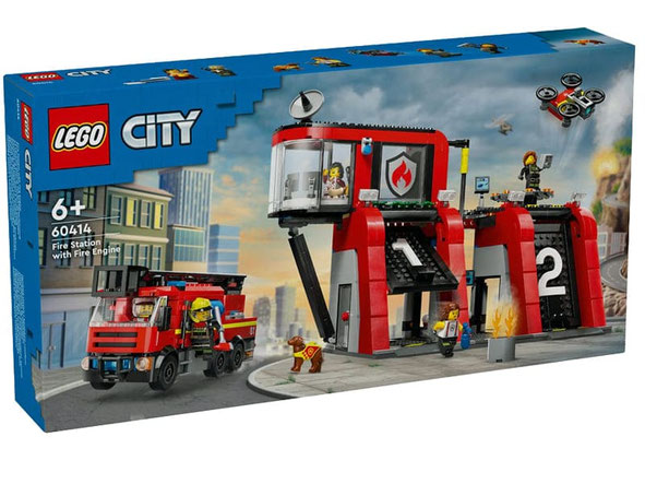 Bei der Bestellung im Onlineshop der-Wegweiser erhalten Sie das Lego Paket 60414 "Lego City Feuerwehrstation 60414".